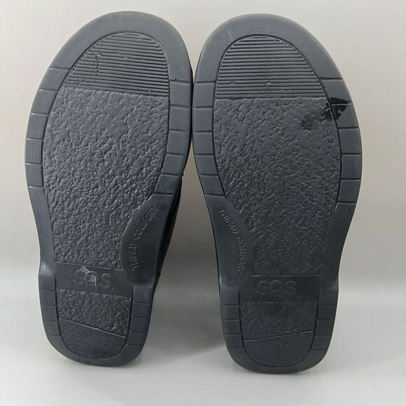 SAS Side Gore Men Size‎ 10.5 WW Shoes Burgundy Cordovan Leather Slip On Loafers - Picture 7 of 8